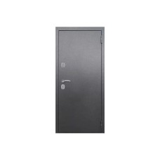 Дверь металлическая с терморазрывом Классика Гладкая Антик серебряный/ лиственница белая, 960L