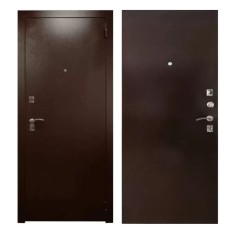 Дверь металлическая Сотка Антик медь/Антик медь 860x2050, правая