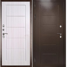 Дверь металлическая Термаль Экстра лиственница беленая 960x2050, левая