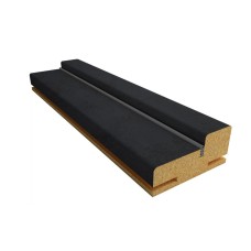 Коробочный брус ПВХ бетон темный 30x70 телескопический с уплотнителем