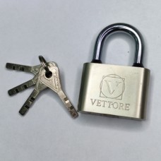Замок навесной VЕTTORE TL-BZ 4-050 сталь 4 ключа SN Сатин