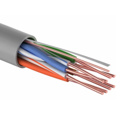 Кабель REXANT UTP-5e 4х2х24AWG CU серый 1х305м
