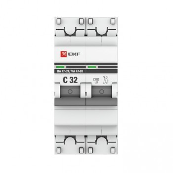 Выключатель EKF PROxima 2P 32A(C) BA47-63