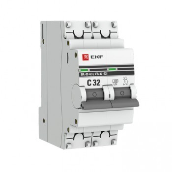 Выключатель EKF PROxima 2P 32A(C) BA47-63