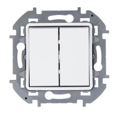 Переключатель INSPIRIA Legrand 2кл с/п 10АХ 250В белый