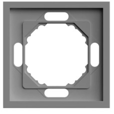 Рамка Эмили 1м PFR00-5001-10 платиново-серый soft touch
