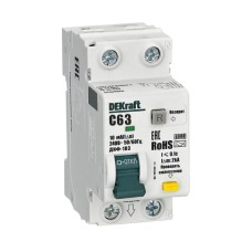 Авт.выкл ДИФ-103 АВДТ 1P-N 63А 10мА АС х-ка С 6кА нов.