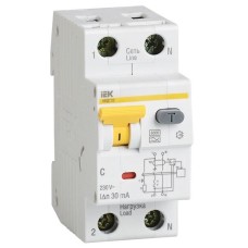 Диф.автомат АВДТ-32 1п+N 2п.30mA 25A C тип А 6ka ИЭК