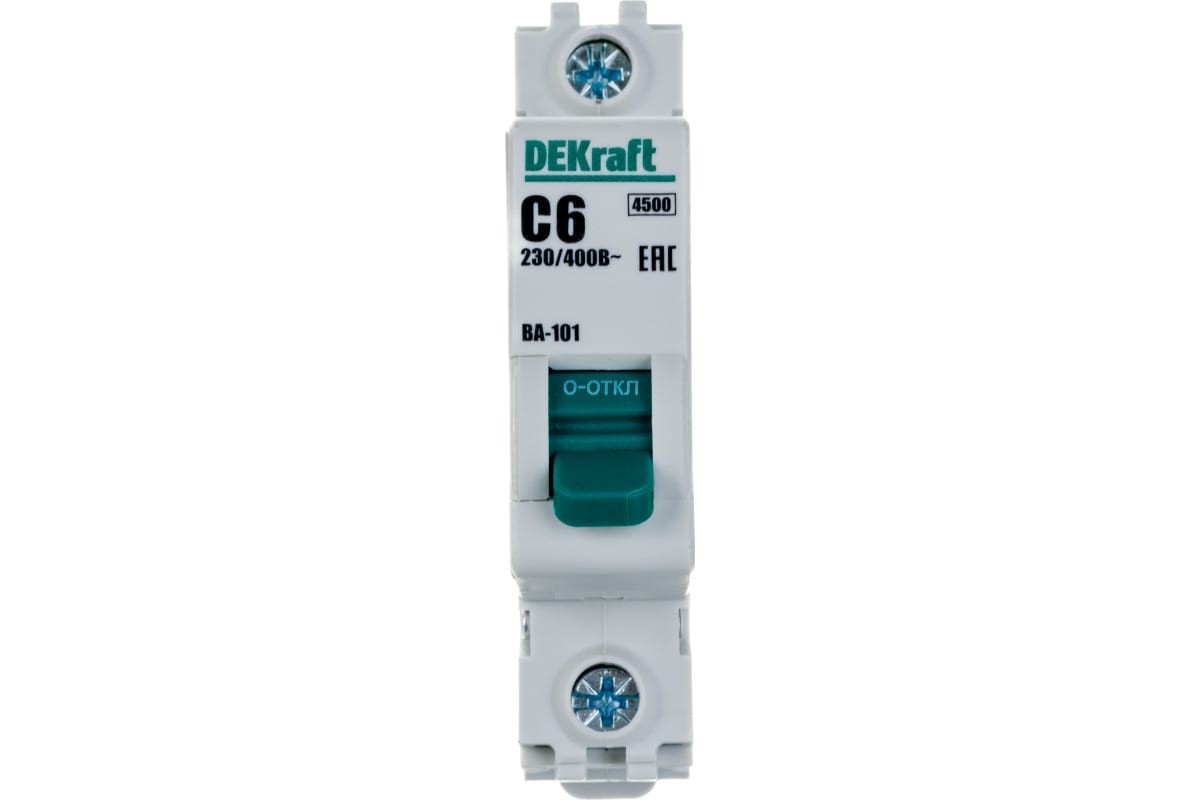 Выключатель автоматический 1п 6А С ВА-101 4,5 кА Выключатель автоматический 1п 6А С ВА-101 4,5 кА