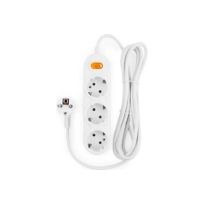 Удлинитель Power Cube PC-2-3м 3р 10А с/з с/выкл