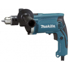 Дрель ударная Makita HP1630 710Вт ключ.13мм