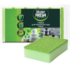 Губка д/посуды Master FRESH Maxi 5шт C0007744