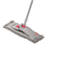 Швабра Морм-4 Маттео телеск.ручка микроф. серый/красный 75446