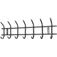 Вешалка настенная 685х215мм (7крючков) ВНТ7/Ч черный