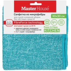 Салфетка Бенгальский тигр микрофибра 30x30 голубая