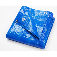 Тент укрывной 3x6м 75г/м2 п/п синий