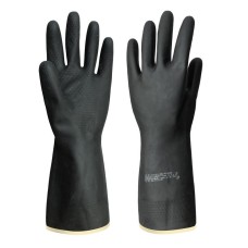 Перчатки резиновые черные тип2