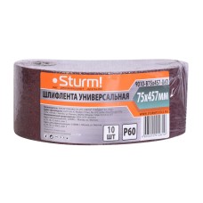 Лента шлифовальная бесконечная Sturm! 75x457мм Р60 10шт