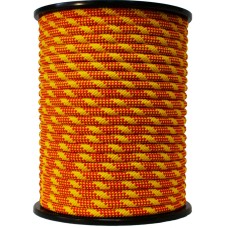 Шнур ПП 8мм плет.с серд.24-прядн. оранжево-коричневый