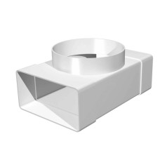 Тройник ЭРА с выходом 90х220 пластик D150ТФП