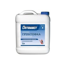 Грунтовка Оптимист G101 акриловая с антисептическими добавками 5л