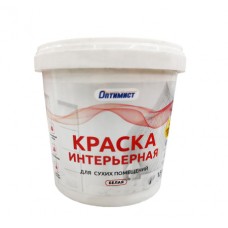 Краска Оптимист W202 инт. д/сухих помещ. бел. 1,5кг