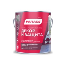 Эмаль PARADE А1 декор и защита белая матовая 2.5л