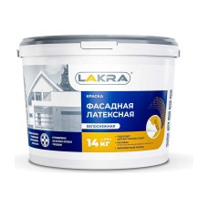 Краска в/д Лакра латексная фасадная белая 14кг