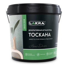 Штукатурка декоративеая эф.прованс ЛАКРА ДЕКОР Тоскана 4кг