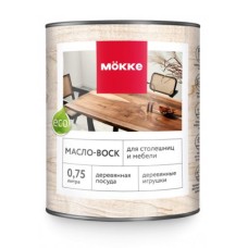 Масло-воск д/столешниц/мебели MOKKE бесцвет. 0,75л