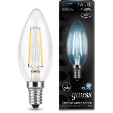 Лампа Gauss LED Filament Свеча 7W E14 4100K