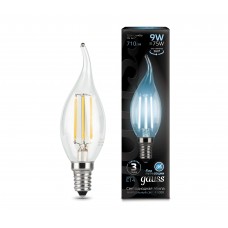 Лампа Gauss LED Filament Свеча на ветру 9W Е14 4100K