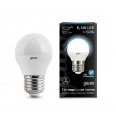 Лампа Gauss LED Globe 6.5W E27 4100K