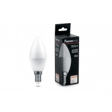 Лампа Feron OSRAM LED LB-1309 C37 9W E14 4000K 230V свеча