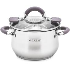 Кастрюля Teco 2,1л нерж.сталь 16см TC-C2100-01G