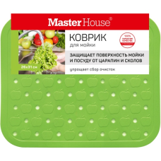 Коврик д/мойки Ранетки 26*31см Зеленый 75001