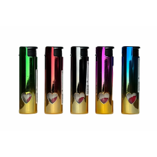 Зажигалка Райдер 800 турбо металлик сердечко