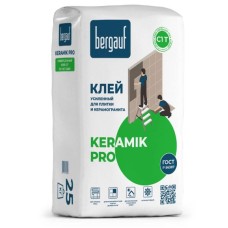 Клей для плитки Bergauf Keramik Pro С1 25кг усиленный