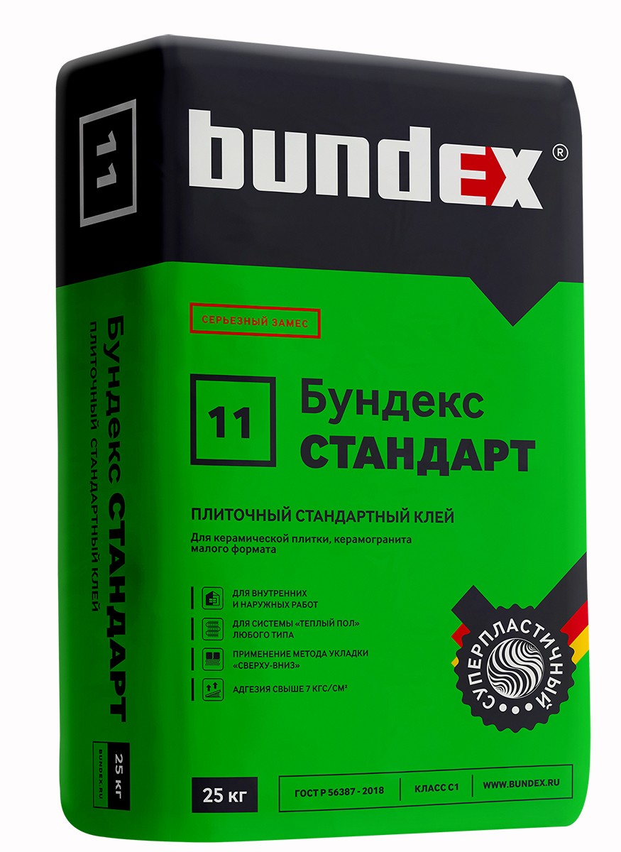 Клей для плитки Bundex Стандарт 25 кг