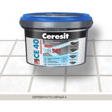 Затирка Ceresit Аквастатик СЕ40 серебристо-серая 04 2 кг