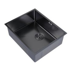 Мойка нерж. Mixline Pro подст. 53х43 вып3 1/2 черный графит с сиф