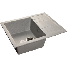 Мойка GRANFEST GF-Q650L 1 чаша с крылом 650x500мм серый