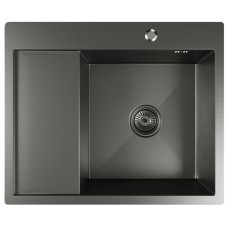 Мойка из нержавеющей стали Mixline Pro 60х50 правая черный графит