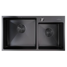 Мойка нержавеющая Mixline Pro 72x40 черный графит