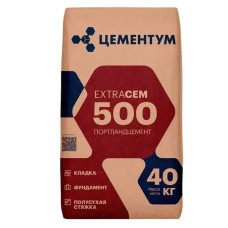 Цемент Цементум EхtraCEM М500 ЦЕМ II А-И 42.5, 40 кг