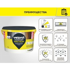 Затирка Ветонит комфорт спектрум, цвет туф, 2кг