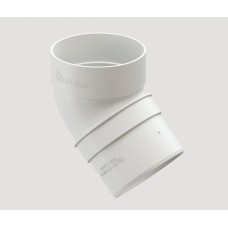 Колено DOCKE STANDARD 80мм×45гр белое
