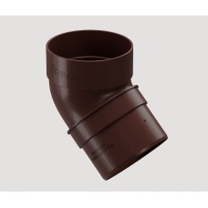 Колено DOCKE STANDARD 80мм×45гр темно-коричневое