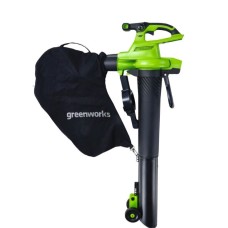 Воздуходувка-пылесос аккумуляторный бесщеточный GreenWorks GD40BVII 40В 14,3м3/мин без аккумулятора и ЗУ