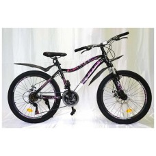 Велосипед 26" MAKS BASKA MD (21-скоростной, рама 17 ) Черный/розовый